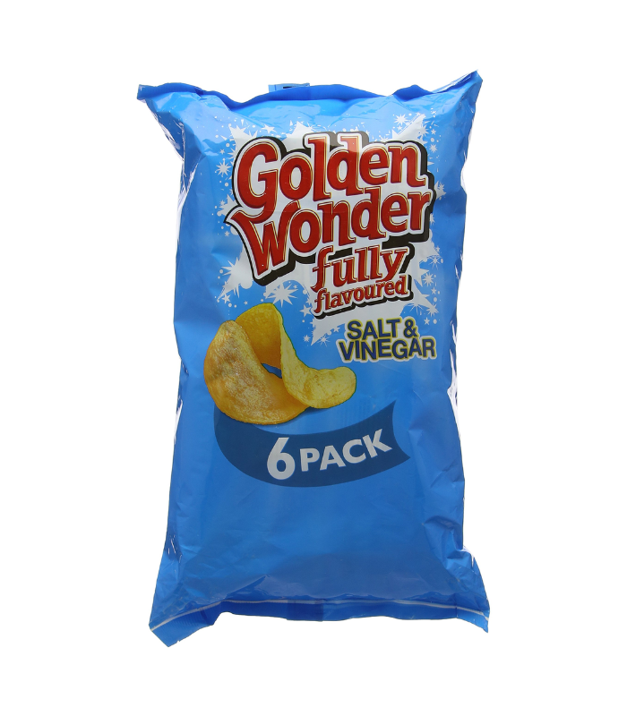 Golden Wonder Salt & Vinegar 6 X 25g - Global Brand Supplies