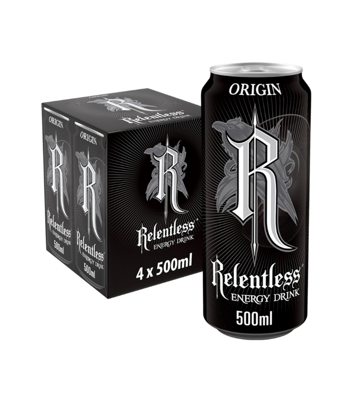 Relentless Origin 4 Pack 4 X 500ml - Global Brand Supplies